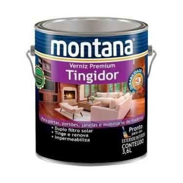 Imagem de Verniz Tingidor Acetinado Mogno Galão 3,6 Litros - Montana - Proteção 