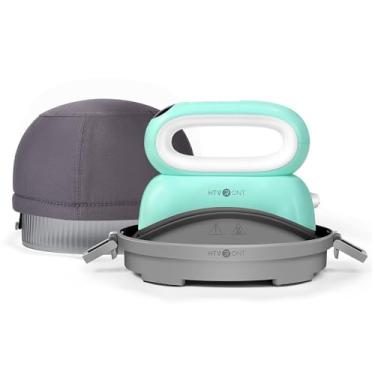 Imagem de HTVRONT Máquina De Prensa Para Chapéus - Aquecimento Rápido E Uniforme Bonés/Chapéus/Travesseiros Vinil, Sublimação, Projetos Transferência, Verde Claro