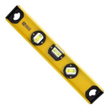 Imagem de Nível de Alumínio Viga I 14'' com Base Magnética e 3 Bolhas - DTOOLS