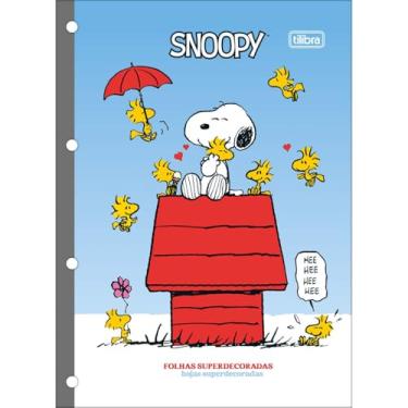 Imagem de Tilibra - Refil Tiliflex para Caderno Argolado Universitários Snoopy 80 Folhas