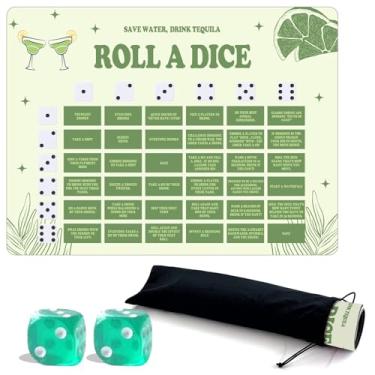 Imagem de Tequila Drinking Table Party Games, Rubber Mat Interactive Table Drink Games for Boys and Girls, Fun Tequila Interactive Drinking Game for Game Night,Family Parties,Friend Gathering, 2-8 Players, 21+