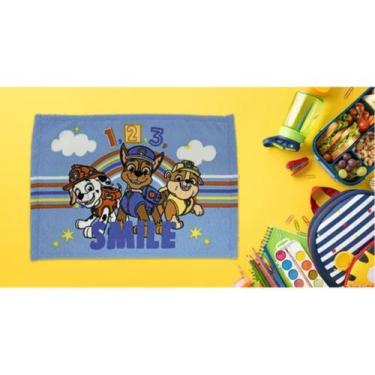 Imagem de Toalha de Lancheira Escolar Estampa Patrulha Canina Aveludada 28x40cm 