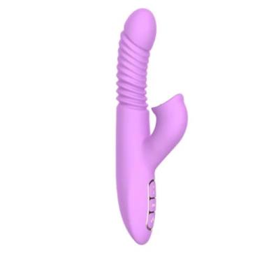 Imagem de Vibrador Sex Brinquedo Sexual com Línguas Vibratórias e 7 vibrações Vibrador Multifuncional [ROXO] DB060