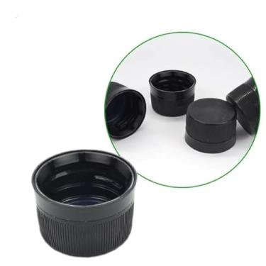 Imagem de Kit Tampas para Garrafa Cor Preta C/Lacre Vedante 28 Mm Modelo PCO 28/410 (50)