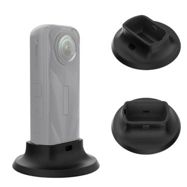 Imagem de TzezFoz Base de suporte de câmera para Insta360 X5, suporte de mesa antiderrapante de silicone, estabilizador adaptador de suporte de suspensão para acessórios de câmera de ação Insta 360 X5