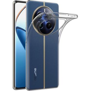Imagem de Capa para OPPO Realme 12 Pro/Realme 12 Pro Plus (6,7 polegadas) MaiJin Capa Traseira Transparente de Gel de Borracha TPU Macio
