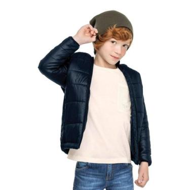 Imagem de Jaqueta Infantil Capuz Inverno Trick Nick Azul Verde Preta M, Azul, 4