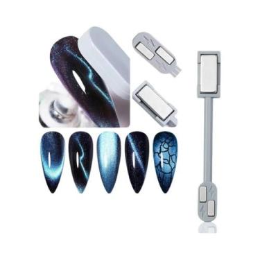 Imagem de Caneta Magnética Para Esmalte Em Gel UV Com Cabeça Dupla Para Unhas, F