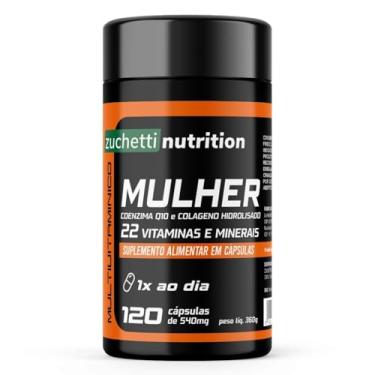 Imagem de Multivitaminico Mulher 120 cápsulas polivitaminico Zuchetti nutrition vitamina az mulher