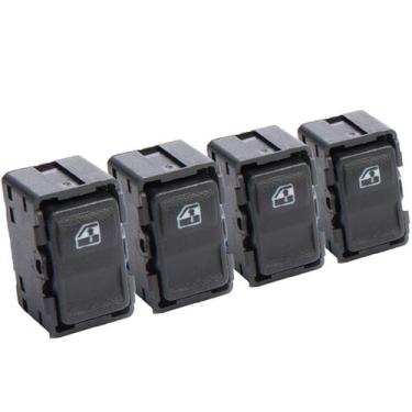 Imagem de Kit 4 Botões Vidro Eletrico Monza Kadett Ipanema Kostal, Interruptor V