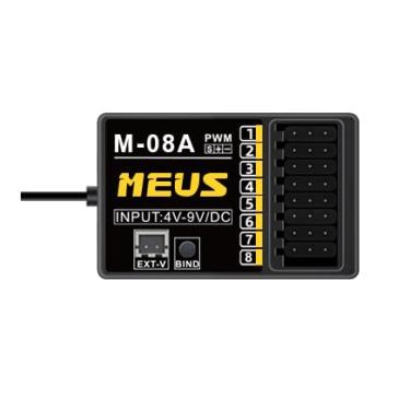 Imagem de MEUS Racing 2.4GHz RC Receiver M-08A Long Range Control RX Compatible with RC Receiver ME-8A/ME-8B for RC Car/Boat/Tank etc. (8CH)