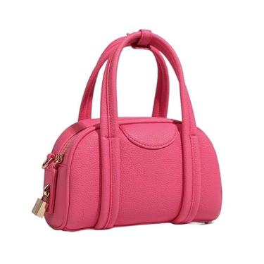 Imagem de Bolsa feminina de boliche pequena e grande capacidade, bolsa tiracolo de ombro, C8106, C8113, one
