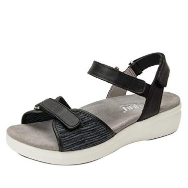 Imagem de Tênis de caminhada feminino inteligente TRAQ BY ALEGRIA Qali, Preto, 8