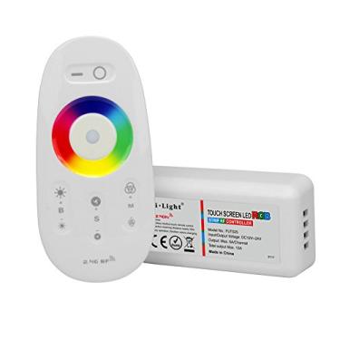 Imagem de LGIDTECH Controle remoto FUT025 Miboxer RGB LED + caixa receptora 12-24 V, compatível com 5050 3528 etc. Fita de luzes LED RGB com 4 fios