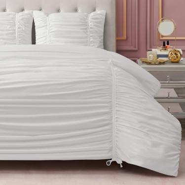 Imagem de Juicy Couture Conjunto de edredom de 2 peças, solteiro/solteiro GG, conjunto de cama branco