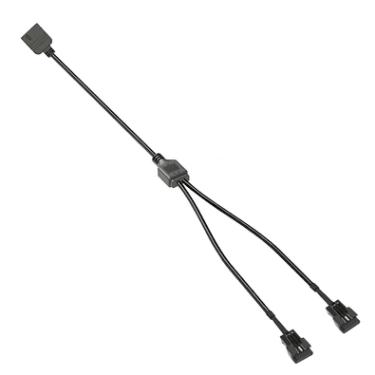 Imagem de Cabo Jst Sm, 3p Vdg, 2 Saídas Macho, 30cm, Adaptador Para ARGB 5v De Water Cooler, Fan e Fita de LED