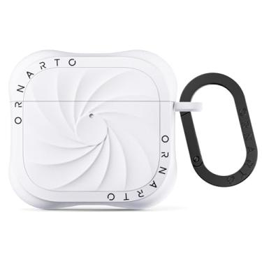 Imagem de ORNARTO Capa Vortuxe para AirPods 4ª geração, capa de silicone líquido com design elegante antiarranhões, proteção contra quedas MIL-STD para AirPods 4 - branca