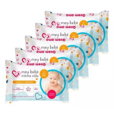 Imagem de Kir 05 Pacotes Lenços Umedecidos Meu Bebê Minha Vida 90 Unidades Nutri