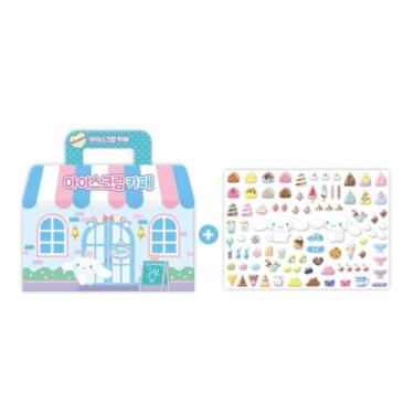 Imagem de Cinnamoroll's Ice Cream Stickers Play Set - Officially Licensed - 87 Reusable Playable Stickers - Role Play