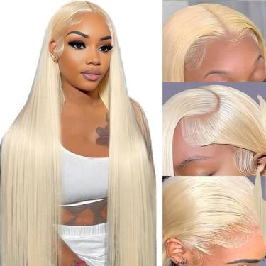Imagem de Peruca NICILK 613 Blonde 76cm Cabelo humano 200 Density Lace Front