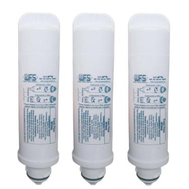 Imagem de Kit 3 Refil Filtro Purificador Água Midea Sensia E Liva