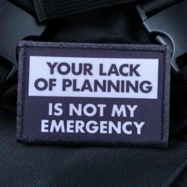 Imagem de Remendo Not My Emergency Patch, adesivos de gancho e laço, apliques de remendo de moral militar tático engraçado para mochilas, chapéus de caminhoneiro, lancheiras, coletes, jaquetas