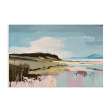 Imagem de Stupell Industries Design moderno de arte de parede em tela Verdant Waters por Elara Yasna, 40 x 61 cm