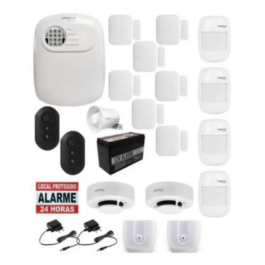 Imagem de Kit Alarme Intelbras ANM 24 NET com 11 Sensores Sem Fio e Detector de 