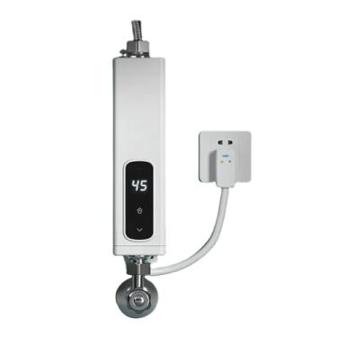 Imagem de Aquecedor De Água Elétrico Instantâneo 220V 5.5kW com Display Digital e Controle de Temperatura Para Pia