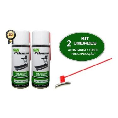 Imagem de 2 Silicones Lubrificante Óleo SILI FITNESS 480Ml Antiestático Próprio 