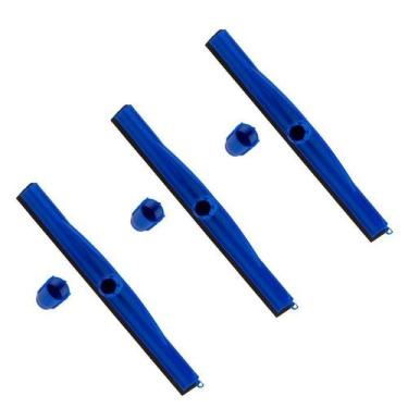 Imagem de Rodo de Borracha Dupla EPDM sem Cabo 45cm Kit 3 Unid - VendasShop