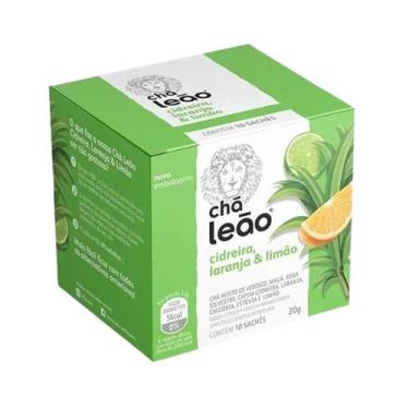 Imagem de Chá Leão Cidreira, Laranja e Limão com 10 Sachês Linha Frutas e Flores
