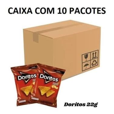 Imagem de Biscoitos Salgadinhos Elma Chips Doritos Caixa C/ 10 De 22g