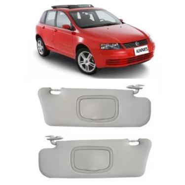 Imagem de Par Quebra Tapa Sol Com Caixa Espelho Fiat  Stilo 2003 a 2010 - Newtec
