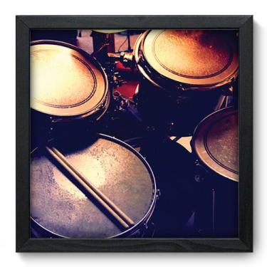 Imagem de Quadro Decorativo - Bateria - 33cm x 33cm - 060qdgp - Allodi