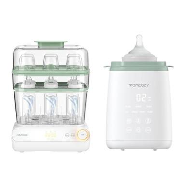 Imagem de Esterilizador e secador de mamadeiras e aquecedor de mamadeiras Momcoz