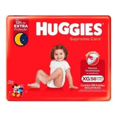Imagem de Kit c/ 2 Fralda Huggies Supreme Care XG C/56