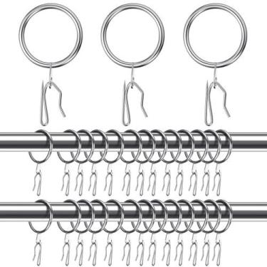 Imagem de Anéis de cortina Hotop Metal Drapery 25 mm de diâmetro interior