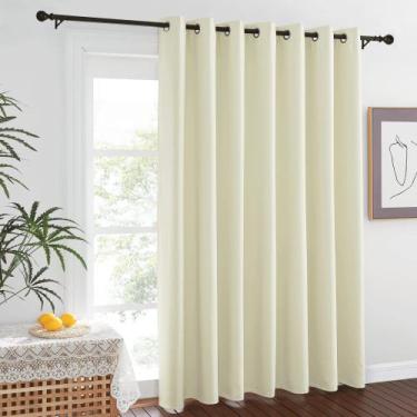 Imagem de Cortinas de porta deslizantes Blackout NICETOWN Thermal W100xL84cm