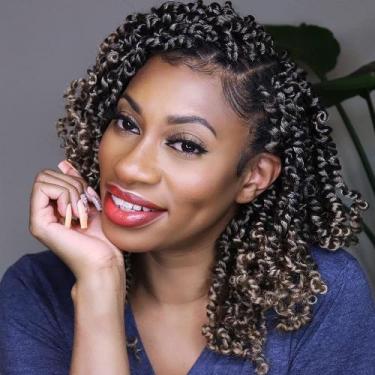 Imagem de Passion Twist Hair LOSMOEER, pré-torcido, 10 polegadas, pacotes com 8