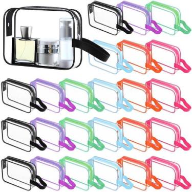 Imagem de Bolsa de higiene Silkfly Clear PVC, cosmético de viagem, com alça, 24 