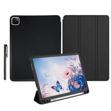 Imagem de Capa Auto Sleep Slim Para iPad Pro 3ª A2377 11'' + caneta - TECH KIING