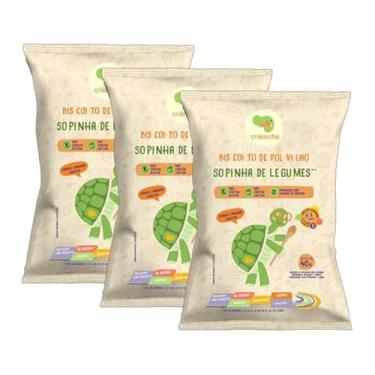 Imagem de Kit 3X: Biscoito de Polvilho Sopinha de Legumes Vegano Crilancha 40g