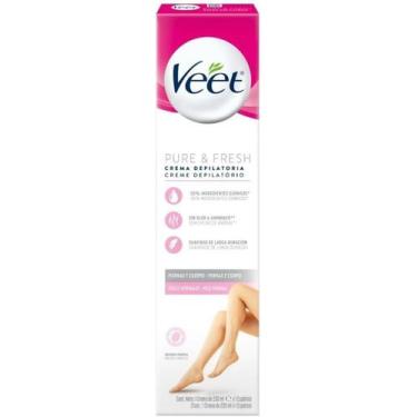 Imagem de Creme Depilatório Veet Pure&Fresh Peles Secas Normais 200Ml