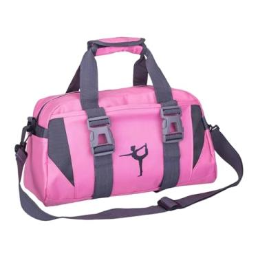 Imagem de kowaku Bolsa de ioga e fitness para pernoite feminina, bolsa portátil, alça de ombro ajustável para exercícios, treino, esportes, Rosa