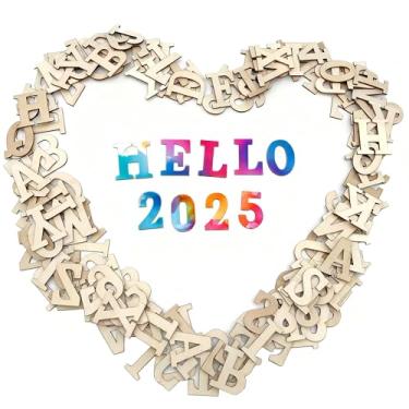 Imagem de SIWUCHYE Letras De Madeira Para Artesanato, Maiúsculas Inacabadas 1 Polegada E Números, Pintura Faça Você Mesmo, Decoração Casa, Aprendizagem Ortografia Crianças (124 Peças)