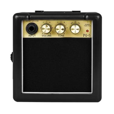 Imagem de simhoa Amplificador de guitarra elétrico, amplificador de baixo 5W, alto -falante, para iniciantes para iniciantes, mini guitarra versátil amp de guitarra
