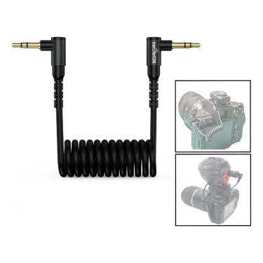 Imagem de 2X Cabo Adaptador P2 3,5Mm Trs/Trs Para Mic Rode E Câmera Ds