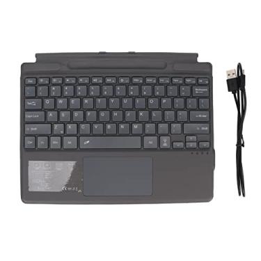 Imagem de Teclado Sem Fio para Notebook Portátil Ultrafino Com Luz de Fundo do Touchpad para Pro 8 e Pro X, Fino e Poderoso, Teclado para Acessórios de Tablet, Preto