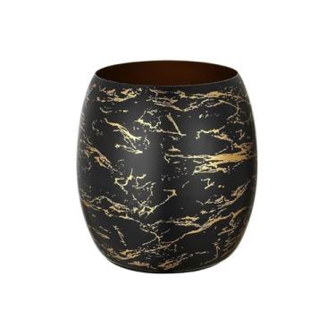 Imagem de balde de vinho Balde de gelo para vinho tinto, grande capacidade, decorativo, fashion, cubo, criativo, aço inoxidável, balde, champanhe Refrigerador de cerveja(Preto)